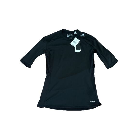 Adidas Unisex Techfit Compression Shirt - Black - Size Large NWT - Picture 1 of 3